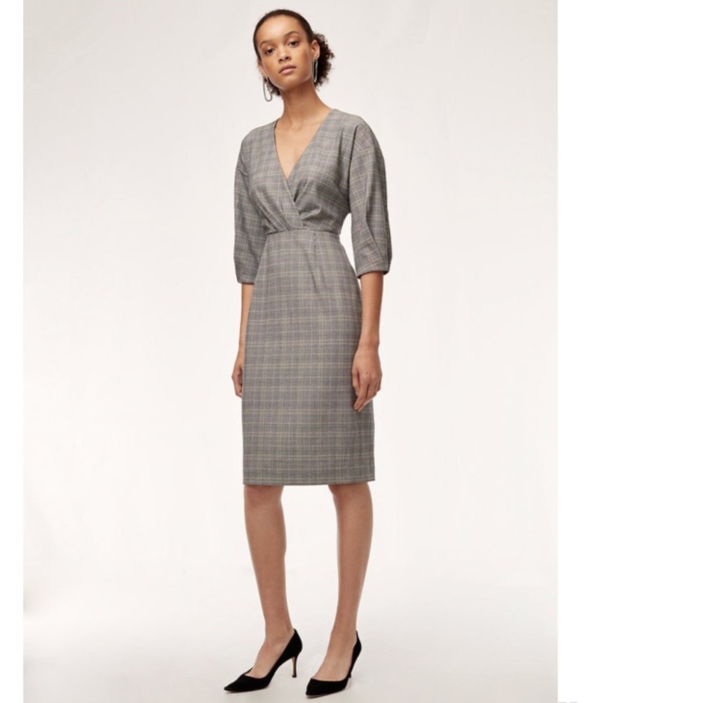 Aritzia Babaton Kurt Plaid Career Office Dress 4